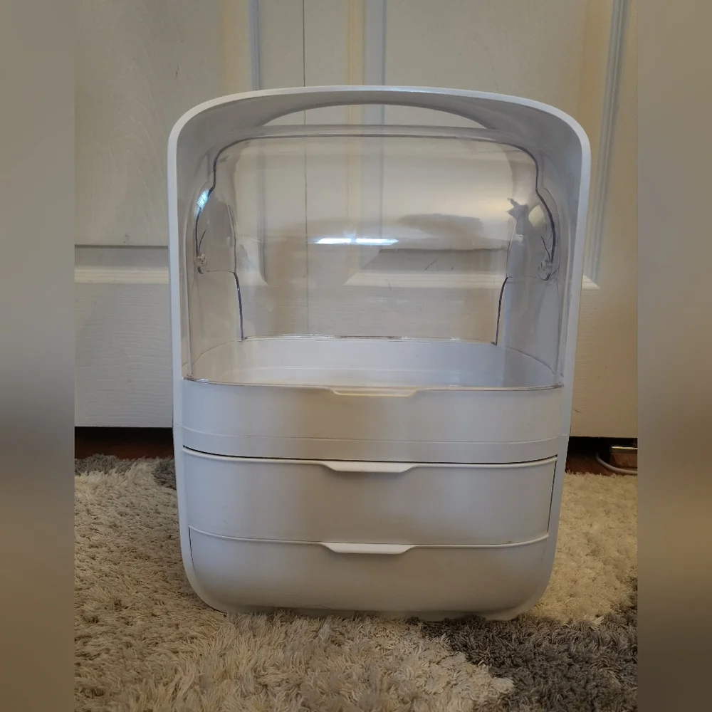 Modern White Cosmetic/Skincare Storage Organizer